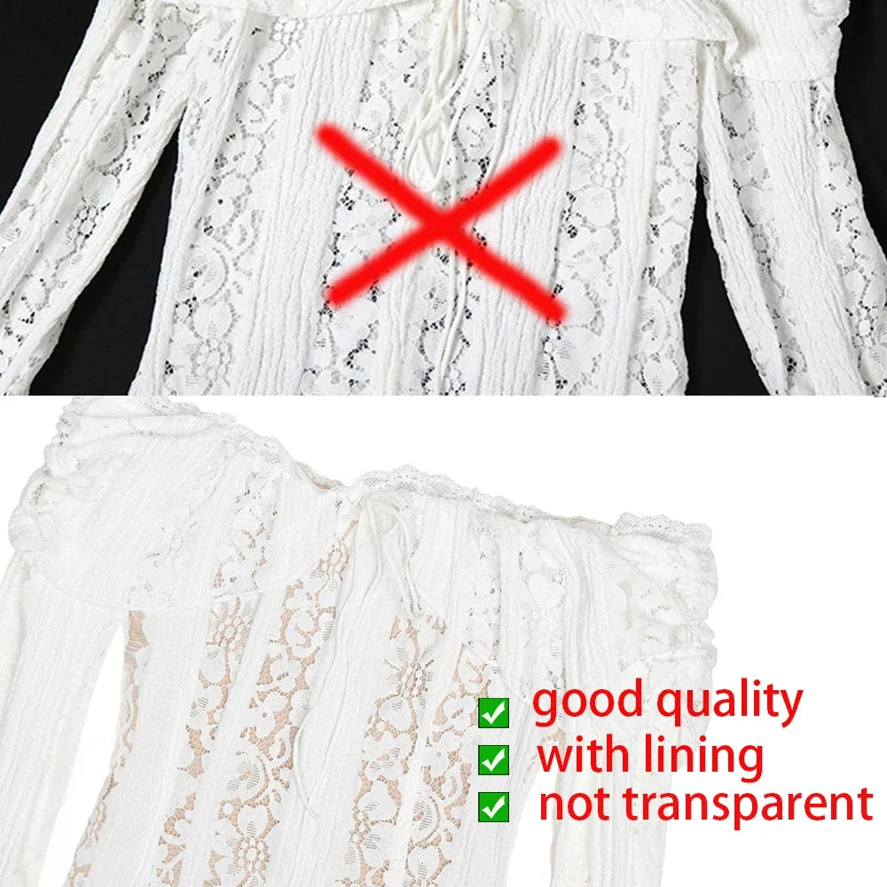 Bianca Off-Shoulder Lace Maxi Dress