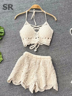 Aria Crochet Two-Piece Vacation Set