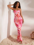 Aurelia Floral Mermaid Maxi Dress