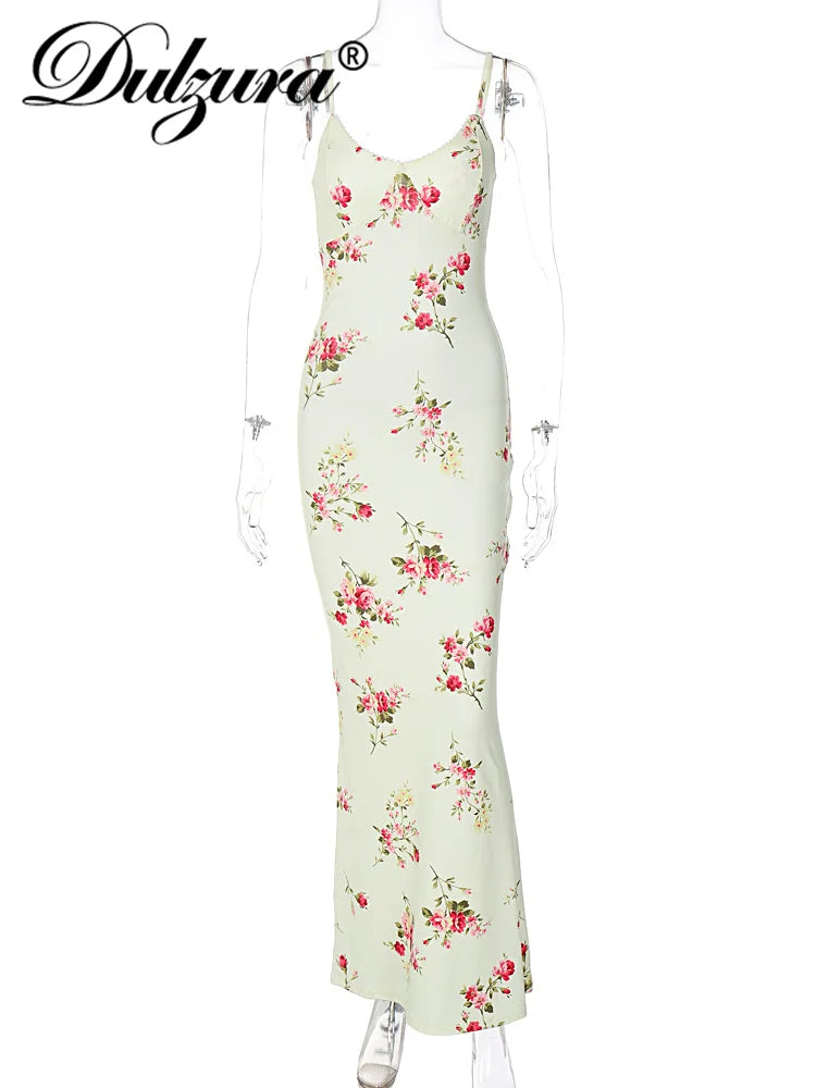 Livia Floral Backless Maxi Dress