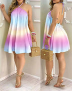 Paloma Boho Halter Mini Dress