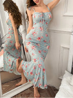 Celeste Floral Bow Midi Dress