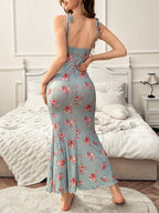 Celeste Floral Bow Midi Dress