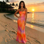 Solana Floral Backless Maxi Dress