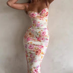 Rosalia Floral Backless Maxi Dress