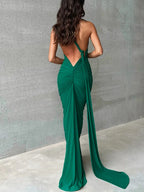 Alessia One-Shoulder Backless Maxi Dress