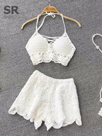 Aria Crochet Two-Piece Vacation Set