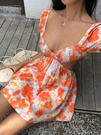 Sienna Floral Puff Sleeve Mini Dress