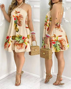Paloma Boho Halter Mini Dress