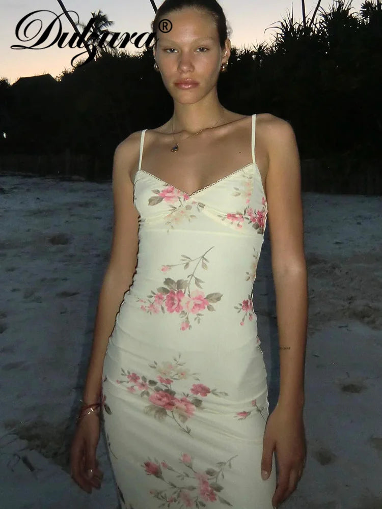 Livia Floral Backless Maxi Dress