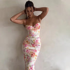 Rosalia Floral Stretch Maxi Dress