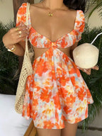 Sienna Floral Puff Sleeve Mini Dress