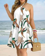 Paloma Boho Halter Mini Dress
